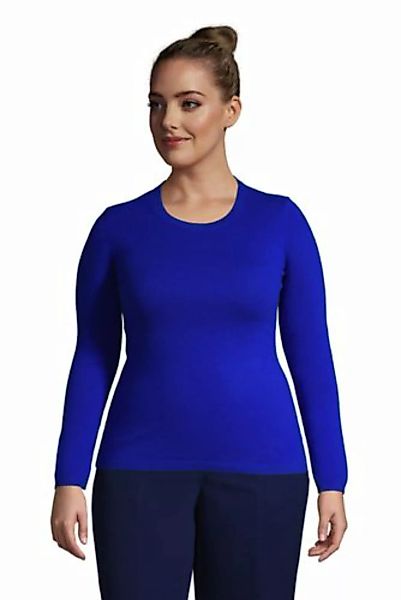 Kaschmir-Pullover mit rundem Ausschnitt in großen Größen, Damen, Größe: 56- günstig online kaufen