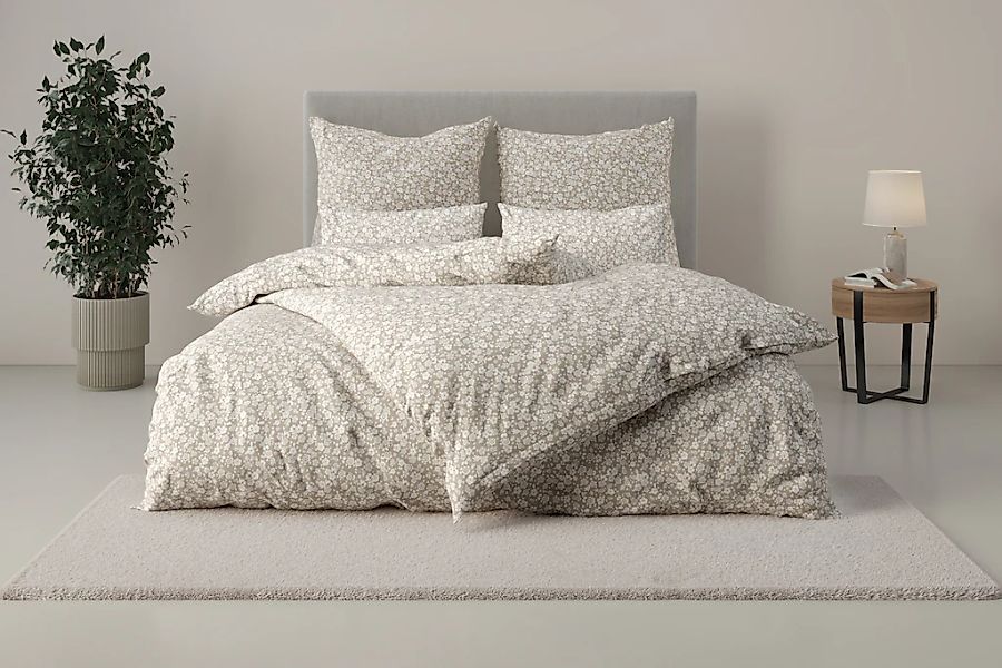 my home Bettwäsche "Mariby" 2 tlg. mit feinem Blümchen Design, skandinavisc günstig online kaufen