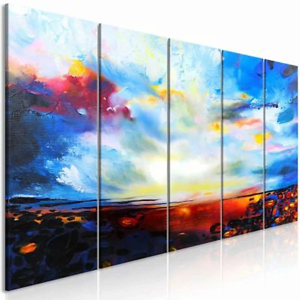 artgeist Wandbild Colourful Sky (5 Parts) Narrow mehrfarbig Gr. 200 x 80 günstig online kaufen