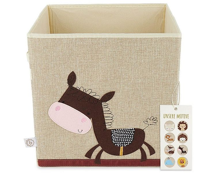 BIECO Spielzeugtruhe Bieco Kinder Aufbewahrungsbox Esel 36L faltbar Kallax günstig online kaufen