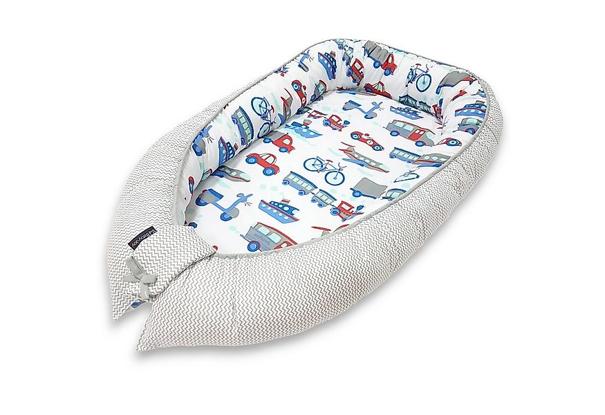 Baby-Joy Babyschlafsack Babynest Kokon ZICK ZACK Linie 100% Baumwolle (1 tl günstig online kaufen