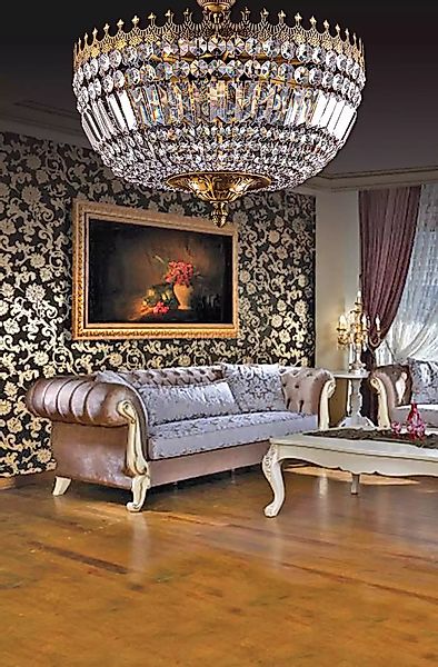 JVmoebel Kronleuchter Kristall Deckenleuchter Luxus Gold günstig online kaufen
