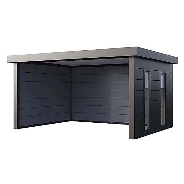 Pavillon Singolo 4836 mit Fenster 478 cm x 358 cm Anthrazit günstig online kaufen