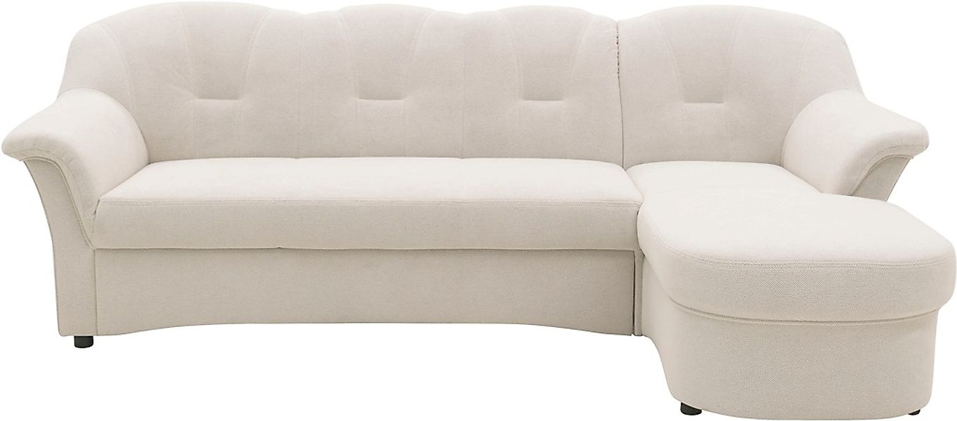 DOMO collection Ecksofa »Flores Schlafsofa, B/T/H: 233/142/86 cm, L-Form« w günstig online kaufen