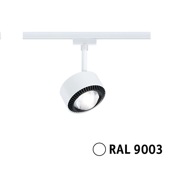 Paulmann LED-Schienenspot Aldan URail Signalweiß Ø 9,8 cm Neutralweiß günstig online kaufen