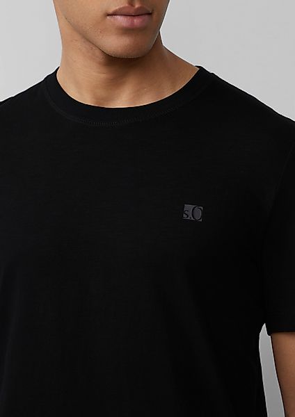 s.Oliver Kurzarmshirt T-Shirt Baumwoll-T-Shirt mit Logo-Print günstig online kaufen