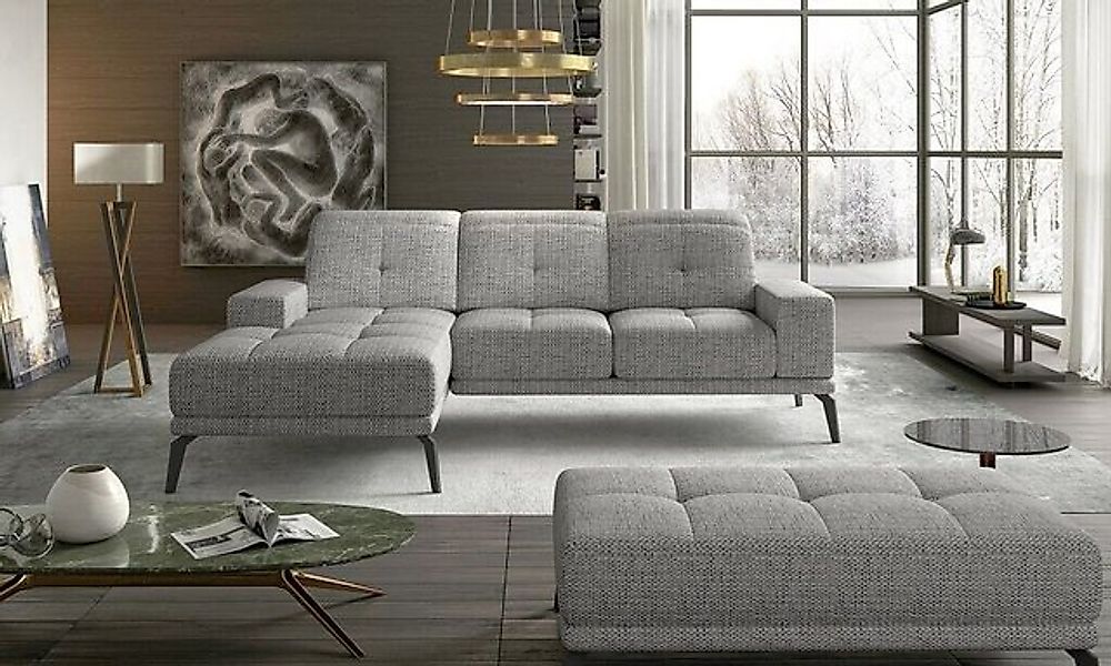 JVmoebel Ecksofa Sofa Couch Textil Polster Garnitur Wohnlandschaft L-Form B günstig online kaufen