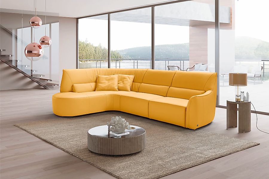 Egoitaliano Ecksofa "Puffy, extravagant & edel, Retro Designsofa, hoher Sit günstig online kaufen