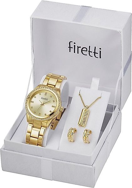 Firetti Quarzuhr, (Set, 4-tlg., inkl. Ohrstecker und Kette mit Anhänger), A günstig online kaufen