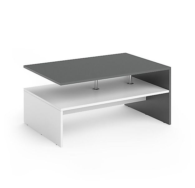 Vicco Couchtisch Amato, Anthrazit/Weiß, 90 x 60 cm (1-St) günstig online kaufen