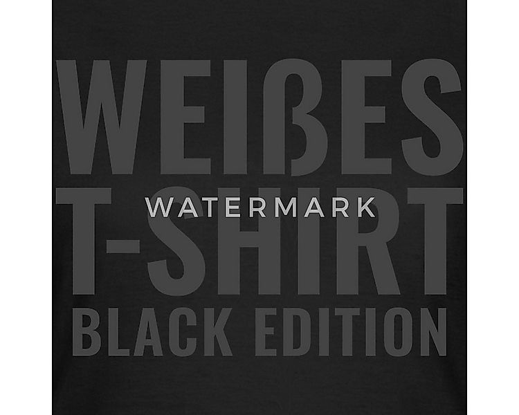 Spreadshirt T-Shirt Weißes T-Shirt Black Edition Frauen T-Shirt (1-tlg) günstig online kaufen
