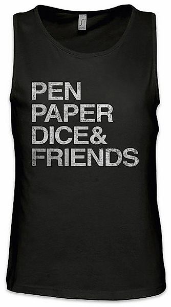 Urban Backwoods Tanktop Pen Paper Dice & Friends Ärmelloses T-Shirt Geek Ne günstig online kaufen