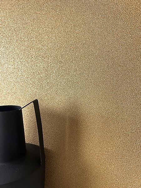 Newroom Vliestapete, Gold Tapete Modern Unifarbe günstig online kaufen