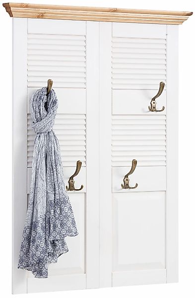 OTTO home Garderobenpaneel "Ayanna" Breite 84 cm, mit 4 Doppelhaken, aus ma günstig online kaufen