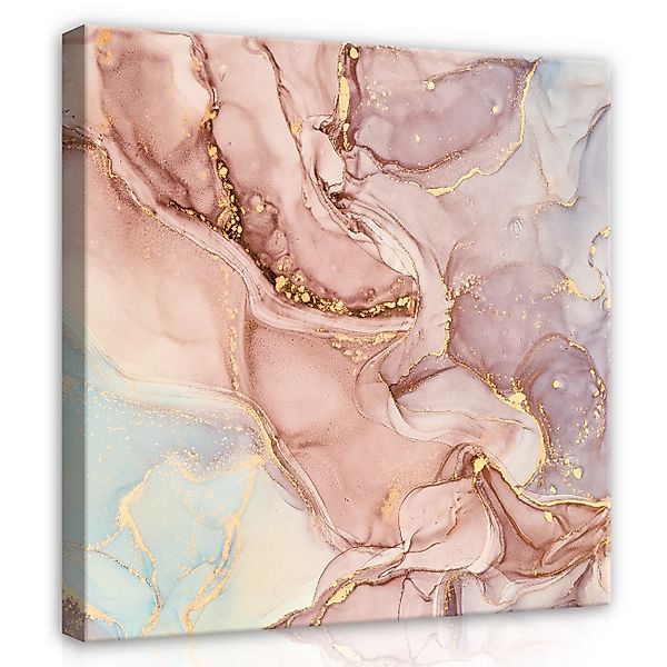 Wallarena Leinwandbild Marmor Rosa Gold Abstrakt günstig online kaufen