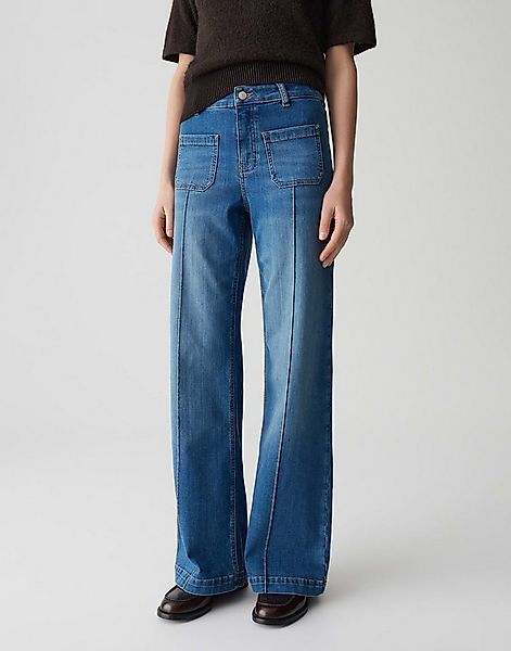 OPUS PANTS Palazzohose MELLY GROOVE aus Dry Indigo® Mid Rise Palazzo Fit, L günstig online kaufen