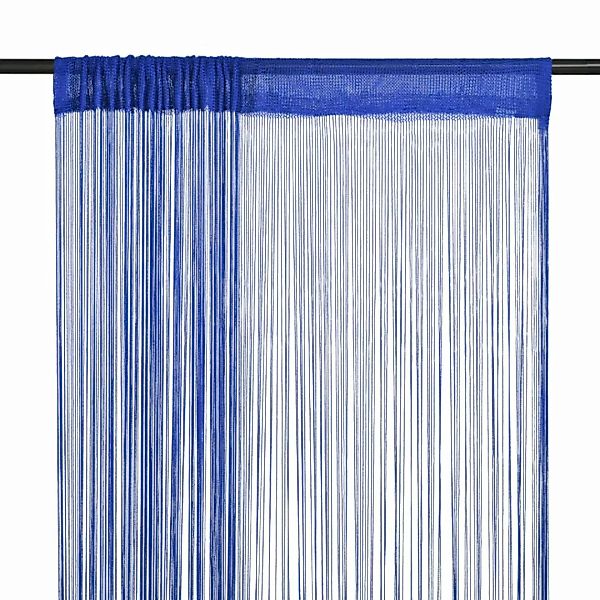 Fadenvorhänge 2 Stk. 100 X 250 Cm Blau günstig online kaufen