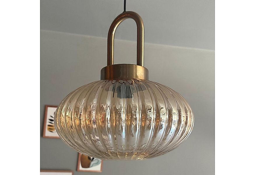 Bamyum Pendelleuchte Elegant Glas Pendelleuchte Hängelampe Restaurant Halle günstig online kaufen