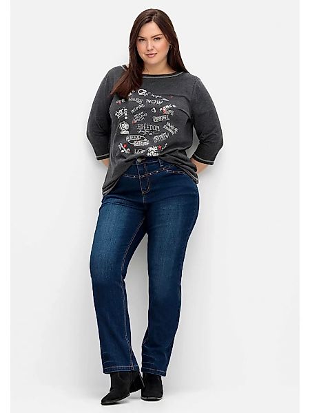 Sheego Stretch-Jeans "Große Größen", mit Nieten an Bund und Taschen günstig online kaufen