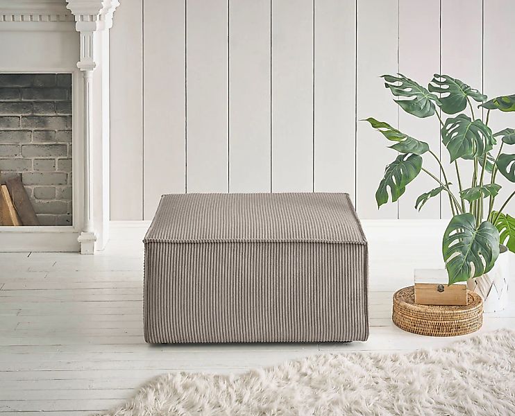 Home affaire Hocker "SHERWOOD", Hocker quadratisch, ideale Ergänzung zum Lo günstig online kaufen