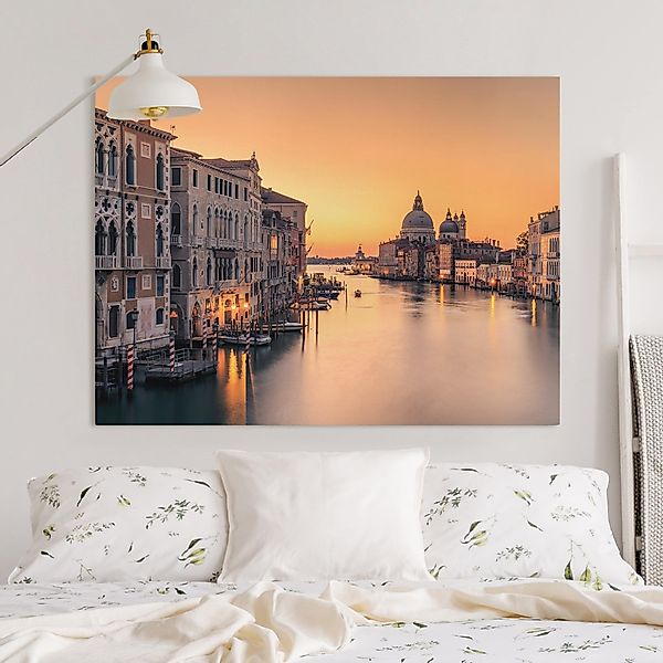 Leinwandbild - Querformat Goldenes Venedig günstig online kaufen