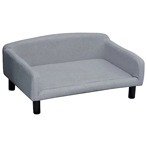 PawHut Hundesofa mit Weichem Bezug mit Holzbeinen Hundebett 82 x 54 x 36 cm günstig online kaufen