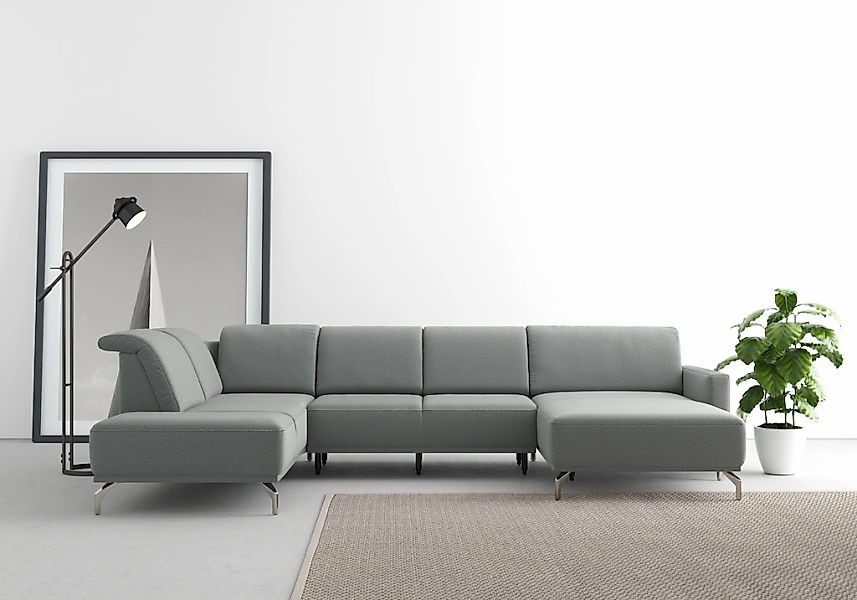 sit&more Wohnlandschaft "Bailando U-Form", wahlweise mit Kopfteilverstellun günstig online kaufen