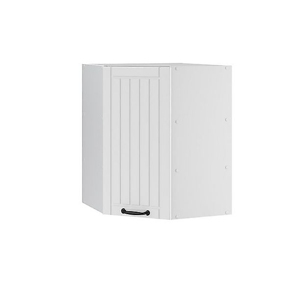 Vicco Eckhängeschrank Fame-Line Küchen-Eckschrank Weiß Landhaus/Weiß 57 cm günstig online kaufen