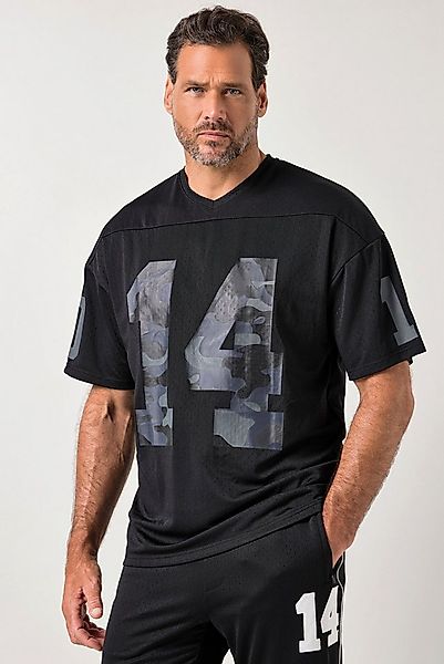 JP1880 T-Shirt Mesh-Trikot Fitness Halbarm oversized Camou-Prints günstig online kaufen