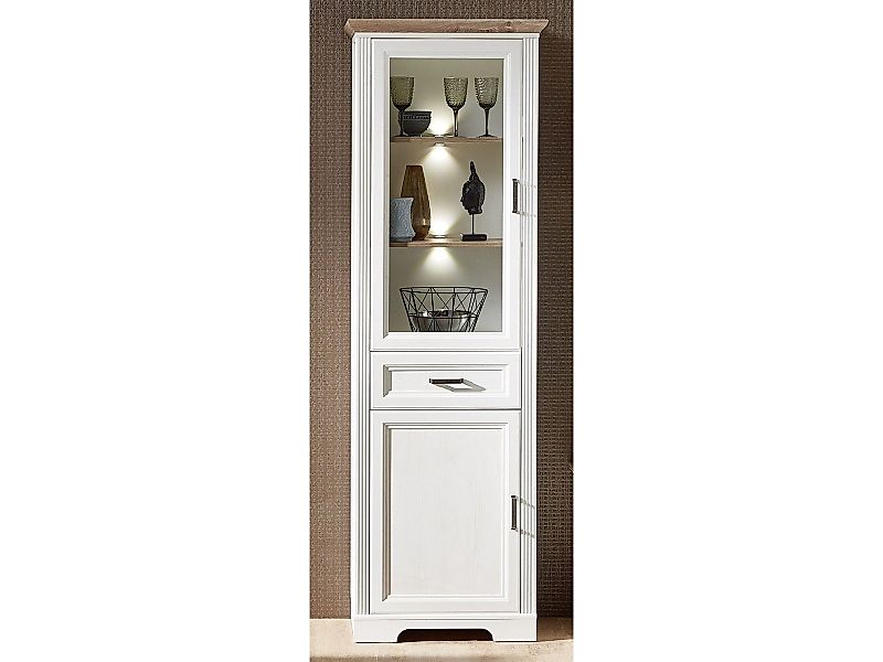 möbelando Vitrine Jasmin mit 1 Glastür günstig online kaufen