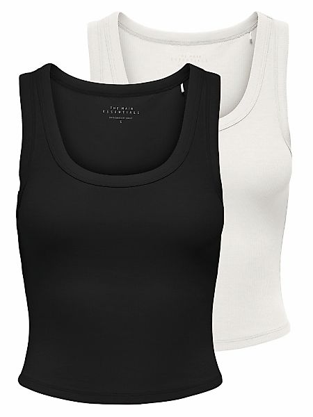 ONLY Tanktop "ONLEASY S/L TANK TOP JRS 2 PACK" Packung, 2 tlg. günstig online kaufen