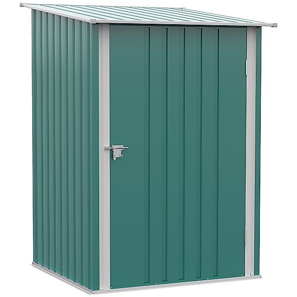 Outsunny Metall Gerätehaus 0,92 m² 100x103x160cm Geräteschuppen mit Pultdac günstig online kaufen