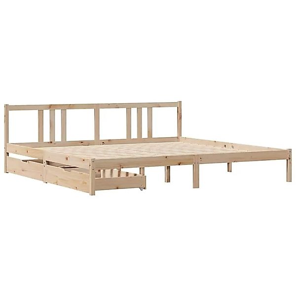 vidaXL Massivholzbett ohne Matratze 200x200 cm Kiefer 3301644 günstig online kaufen