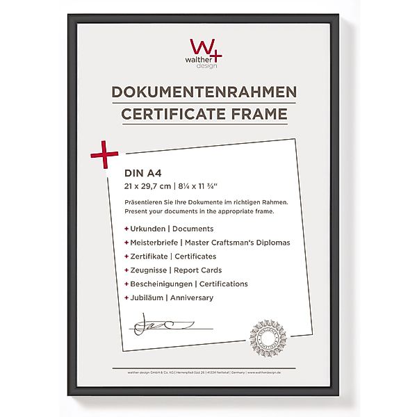 walther design New Lifestyle Kunststoff Bilderrahmen 21x29,7 cm KV130B günstig online kaufen