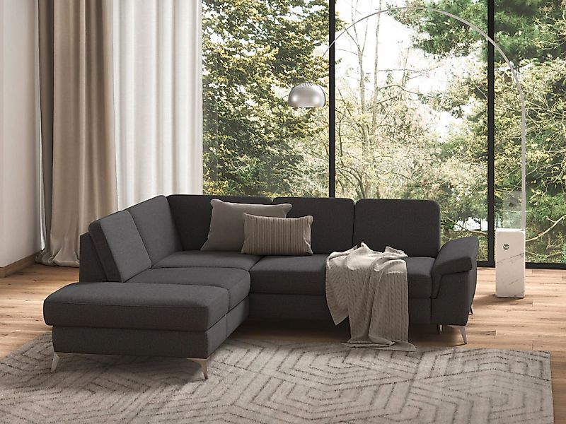 sit&more Ecksofa "Padua L-Form", inklusive Sitztiefenverstellung, Armteilfu günstig online kaufen