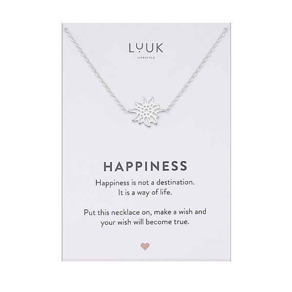 LUUK LIFESTYLE Kette mit Anhänger Edelweiss, günstig online kaufen