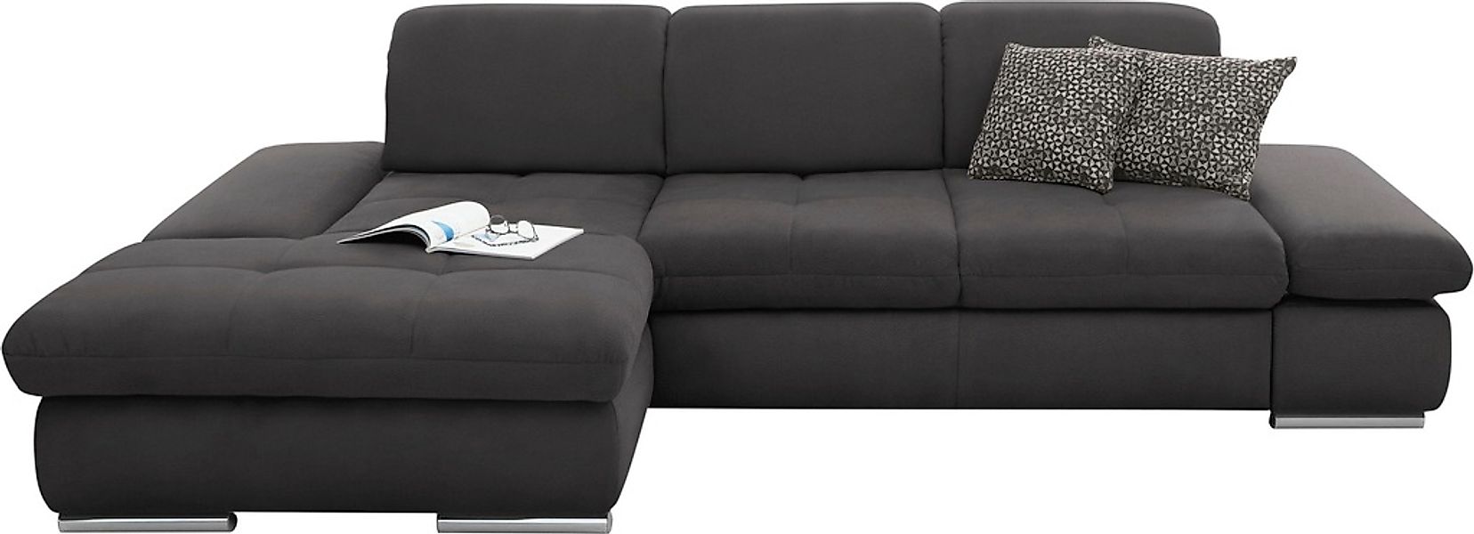 set one by Musterring Ecksofa »SO4100 V«, mit verstellbaren Kopfteilen, wah günstig online kaufen