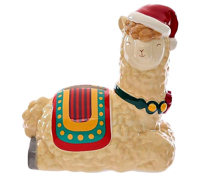 Puckator Spardose aus Keramik WEIHNACHTS - LAMA - Sparbüchse - Geldgeschenk günstig online kaufen