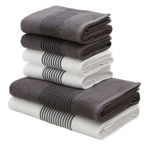 Bruno Banani Handtuch Set "Jassen, Duschtücher, Handtücher" Set 6 Walkfrott günstig online kaufen