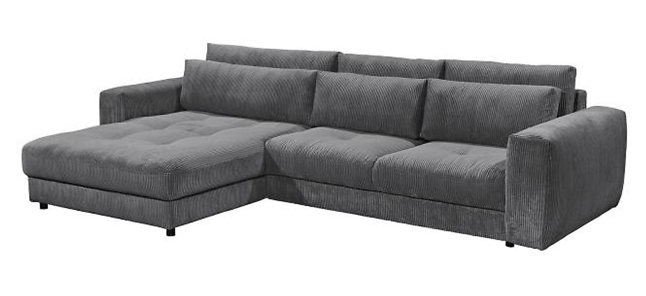 ED EXCITING DESIGN Ecksofa "Barura L-Form", mit 3 Nierenkissen günstig online kaufen