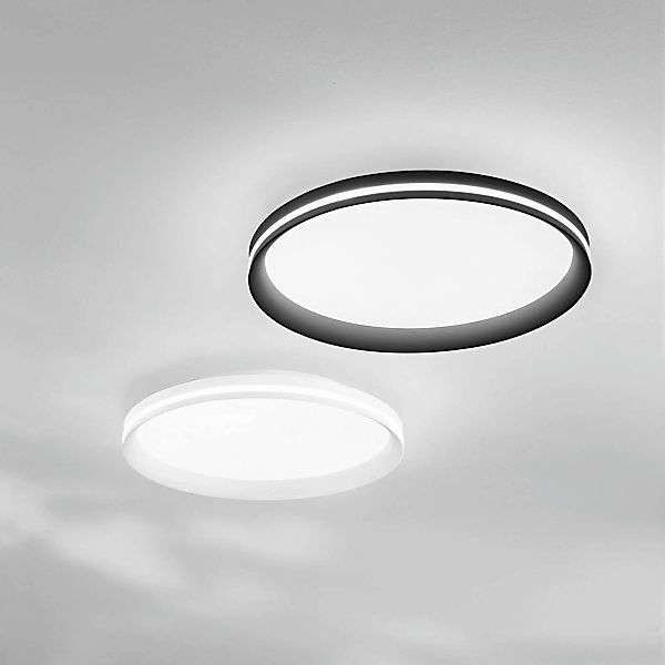 LED-Deckenlampe Isy, schwarz, Ø 45 cm, Metall, CCT, dimmbar günstig online kaufen