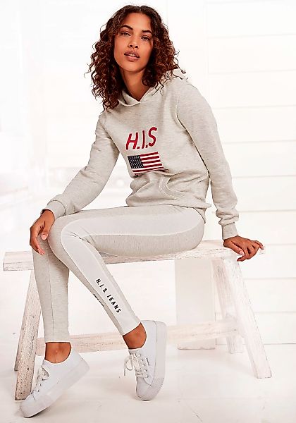 H.I.S Kapuzensweatshirt mit Logodruck und Kängurutasche, Loungeanzug, Hoodi günstig online kaufen