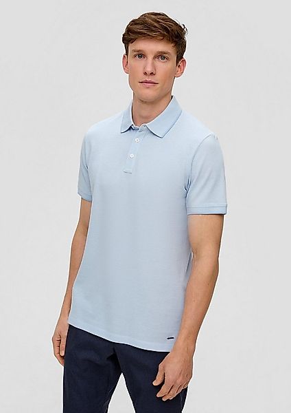 s.Oliver Kurzarmshirt Polo-Shirt Poloshirt im Slim Fit mit Piquéstruktur günstig online kaufen