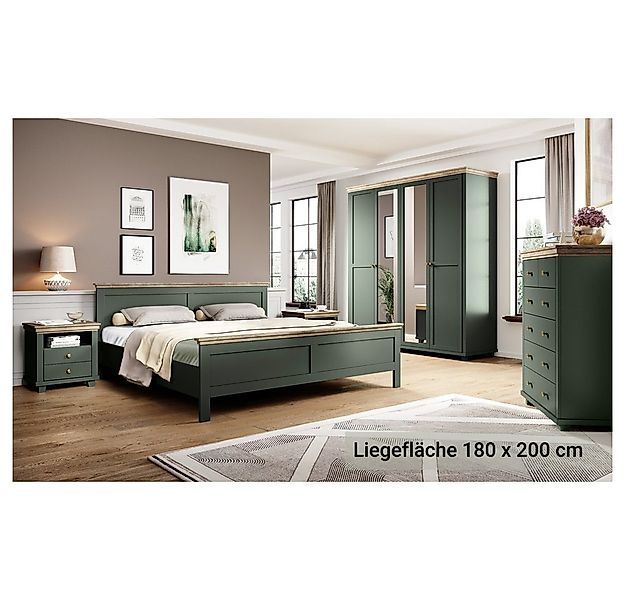 Lomadox Schlafzimmer-Set EPSOM-83, (Spar-Set, 5-tlg), grün Abisko Esche Nb. günstig online kaufen