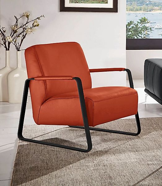 W.SCHILLIG Cocktailsessel "quadroo Loungesessel,", mit bezogenen Armlehnen, günstig online kaufen
