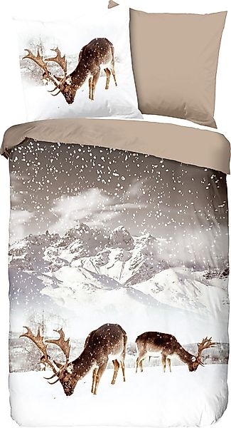 good morning Bettwäsche Wendebettwäsche "Winter", Biber, günstig online kaufen