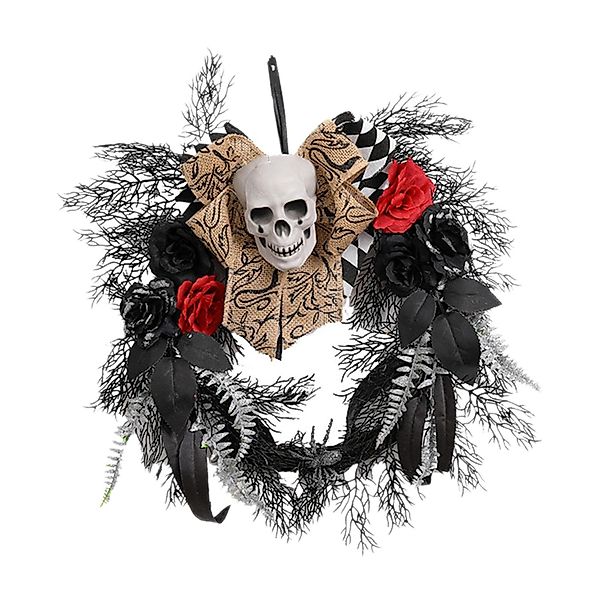 CLTYQ Dekoobjekt Halloween-Dekoration,Künstlicher Halloween Kranz mit günstig online kaufen