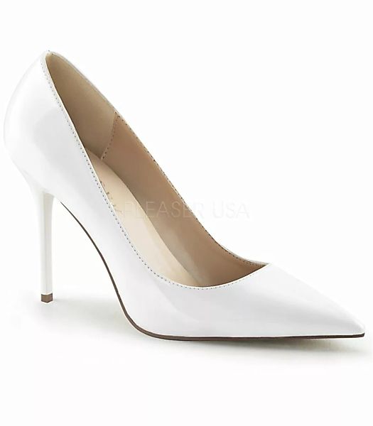 Stiletto Pumps CLASSIQUE-20 - Lack Weiß (Schuhgröße: EUR 43) günstig online kaufen