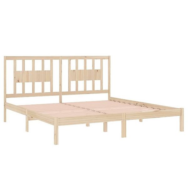 vidaXL Bettgestell Massivholzbett Kiefer 200x200 cm Bett Bettgestell Doppel günstig online kaufen