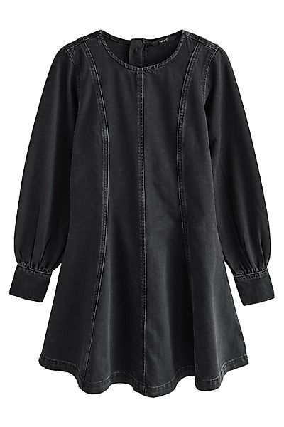 Next Jeanskleid Langärmeliges Jeanskleid mit Ziersäumen günstig online kaufen